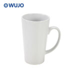WUJOSUB Large Ceramic Sublimation Mug 20oz V-Shape Sublimation Mug