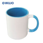 WUJOSUB Ceramic Sublimation Coffee Mug 11oz Color Inside&Handle Sublimation Mug