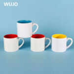 WUJOSUB Fornitore di tazze per sublimazione di alta qualità Tazza da 8 once a colori all'interno della tazza per sublimazione