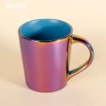 WUJOSUB Customized Color 11oz Ceramic Plating Mug with Sublimation Coating