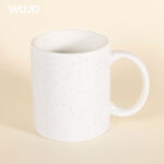 WUJOSUB New Sublimation Color Changing Mug 11oz Magic Mug with Sprinkle Dots