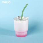 WUJOSUB Sublimation Travel Mug 12 oz Sublimation Mug en verre avec couvercle et cuillère