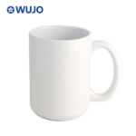 WUJOSUB Hot Sale Blank Ceramic Sublimation Mug 15oz Sublimation Coffee Mug