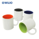 WUJOSUB Wholesale Sublimation Mugs AAA Grade 11oz Color Inside Sublimation Mug