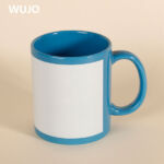 WUJOSUB 11oz Sublimation Mug Supplier Wholesale Colorful Sublimation Patch Mug