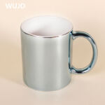 WUJOSUB ספל ציפוי סובלימציה קרמי 11oz ספל סובלימציה לקפה