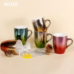WUJOSUB Customized Color 11oz Ceramic Plating Mug with Sublimation Coating