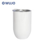 맞춤형 로고 12온스 달걀 모양 이중벽 스테인레스 스틸 진공 단열 와인 텀블러