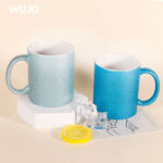 WUJOSUB AAA Grade Sublimation Mug Ceramic 11oz Glitter Sublimation Mug