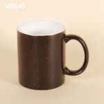 WUJOSUB New Sublimation Color Changing Mug 11oz Magic Mug with Sprinkle Dots