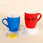 Caneca de toque macio de sublimação em formato de barriga direto da fábrica WUJOSUB de 11 onças